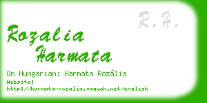 rozalia harmata business card